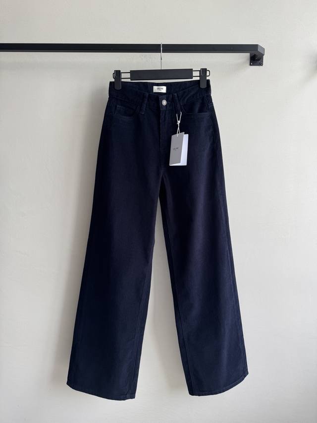Celin* New style, corduroy retro casual pants, straight leg cut, very slimming,