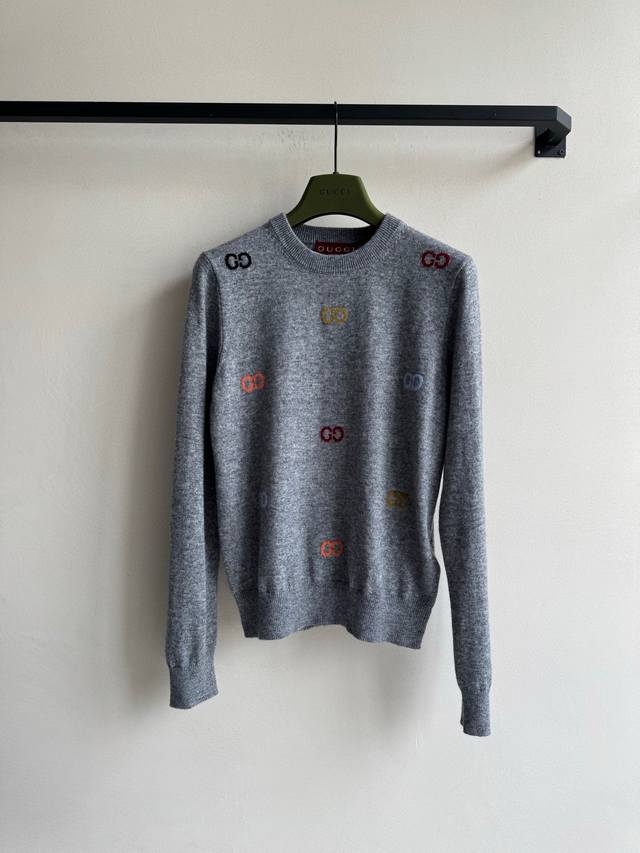 Gucc* New crew neck sweater, wool sweater SML. Ddd