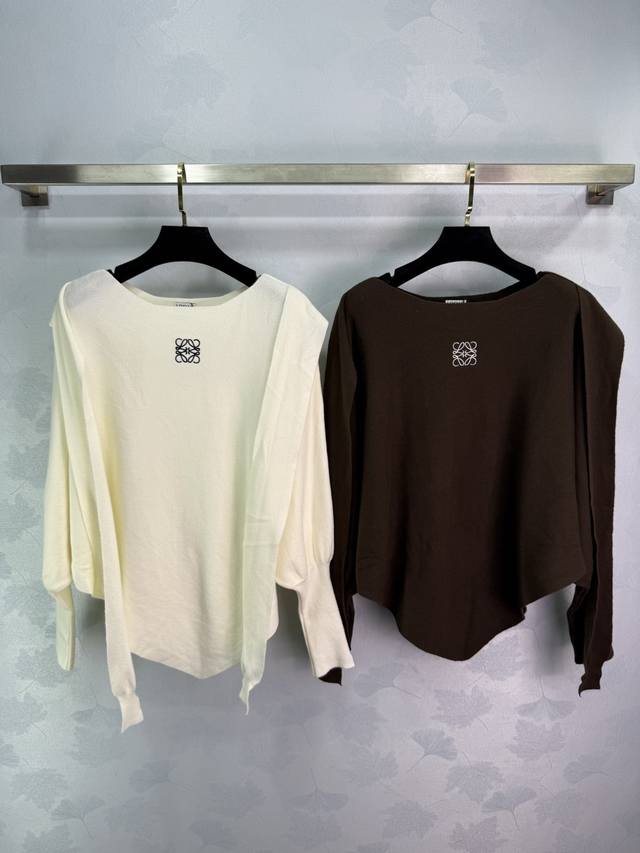 Loew*2025 Early Autumn New Crew Neck Knitted Long Sleeve! Made with custom wool