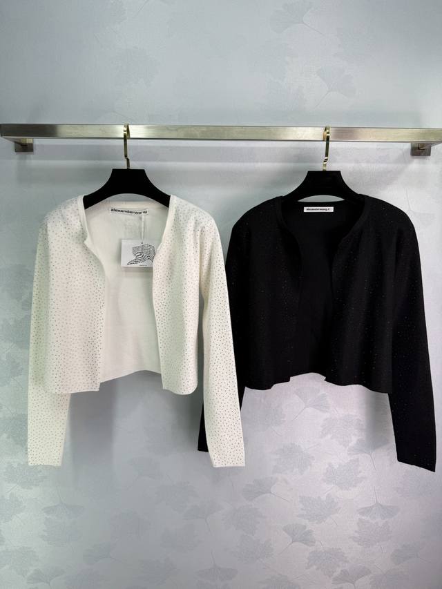 Ale*25 Early Autumn New Arrival Rhinestone Cardigan. The rhinestone design exude