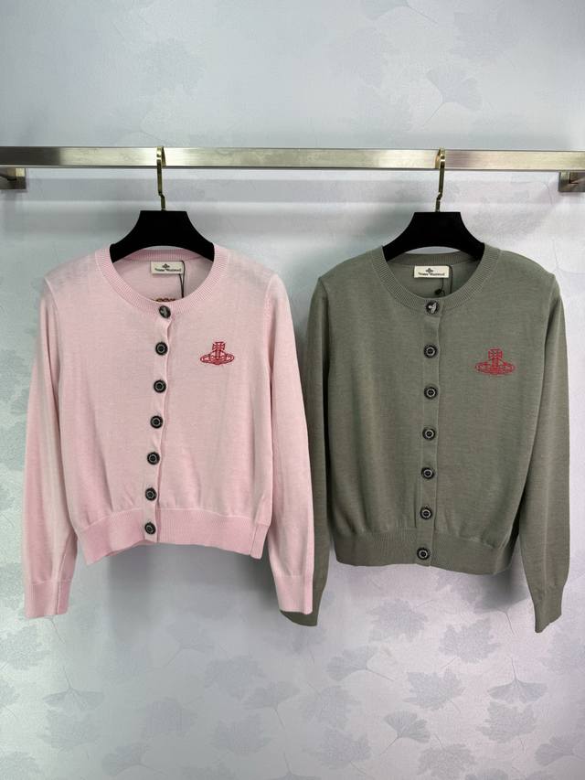 Westpac *25 Early Autumn New Knitted Cardigan with Small Embroidered Logo on the