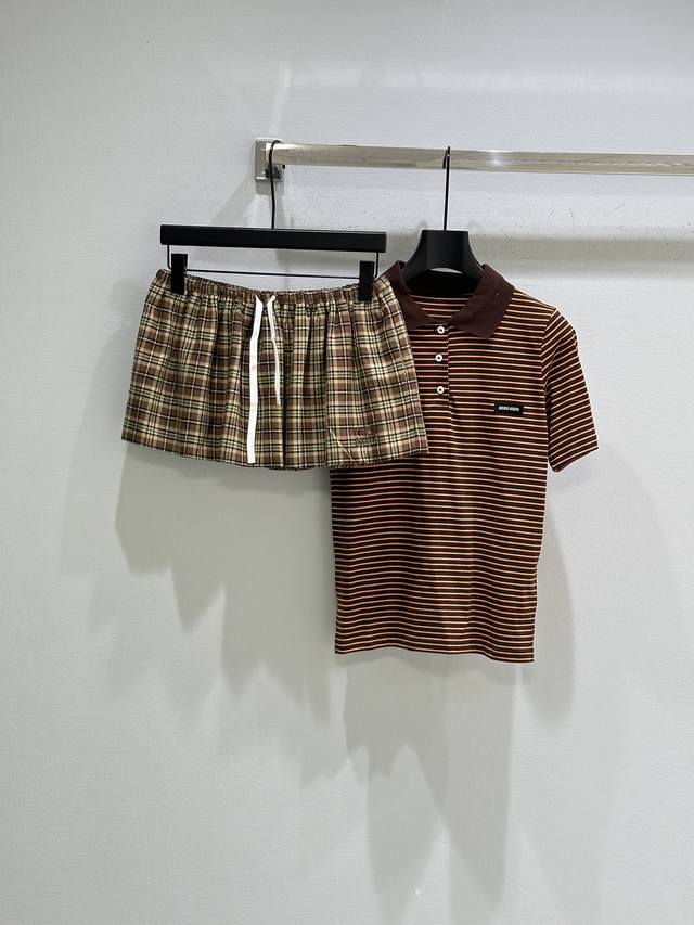 25Ss Autumn New Arrival! Brown plaid shirt with retro plaid pattern, loose fit,