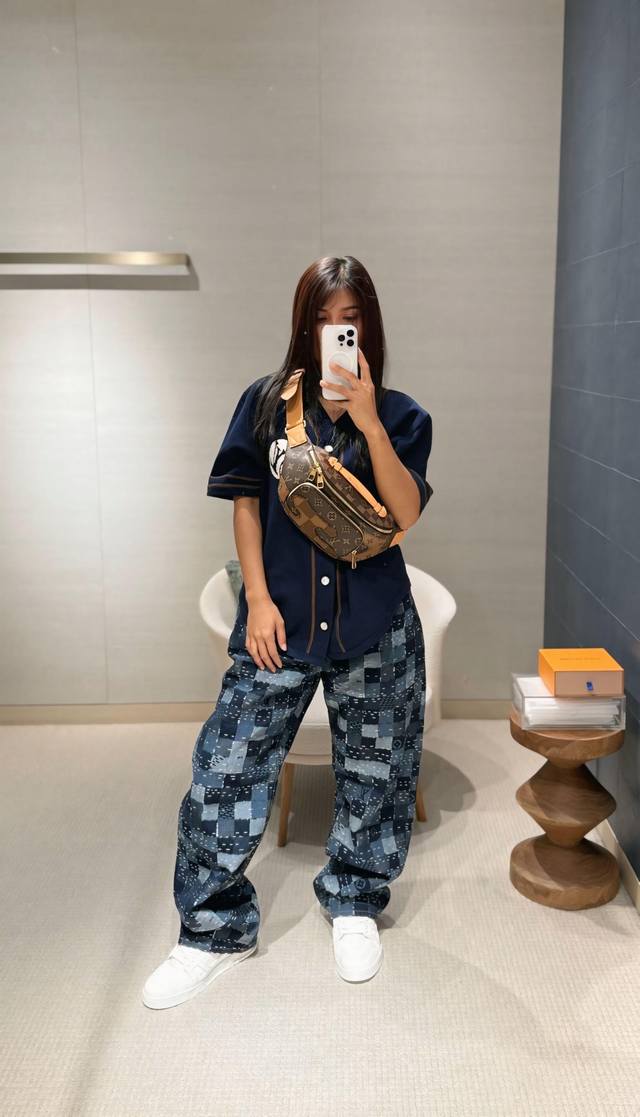 Louis Vuitt*N 25Fw Early Autumn New Nigo Collaboration Embroidered Pattern Knit