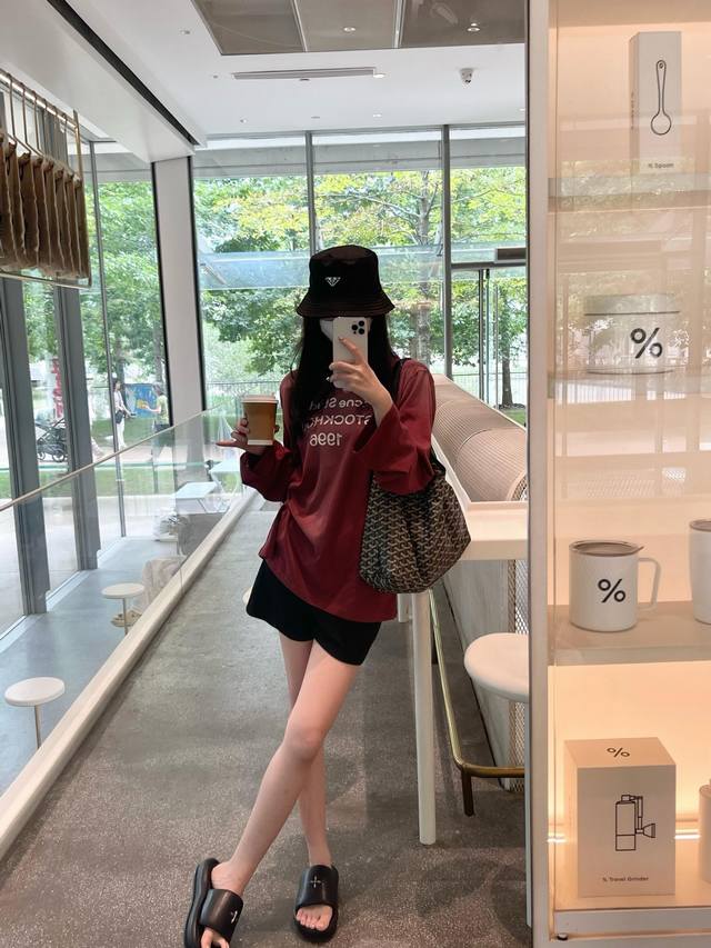 Acne Studi*S 25Fw Early Autumn New Caramel Red-Brown Washed Gradient 1996 Letter