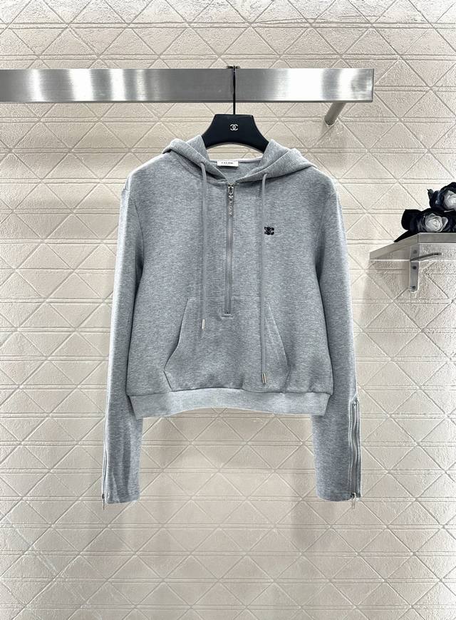 Celin* 2025 New Arrival Hooded Zipper Sweatshirt and Pants Set Custom Yb Importe