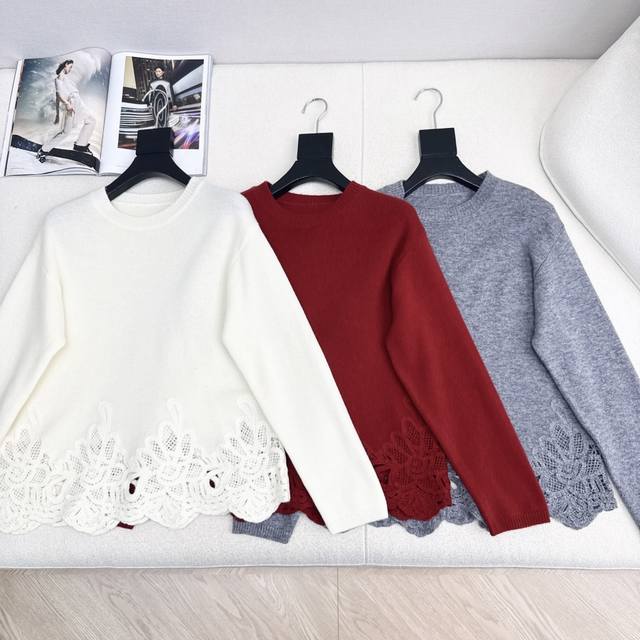 Exclusive Style ~ Es 25Ss Autumn/Winter Newest Hollow-out Water-soluble Patchwor