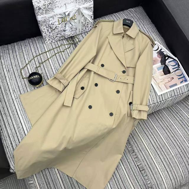 Highly recommend the 2025 Early Autumn Collection Dio* New Lapel Long Trench Coa