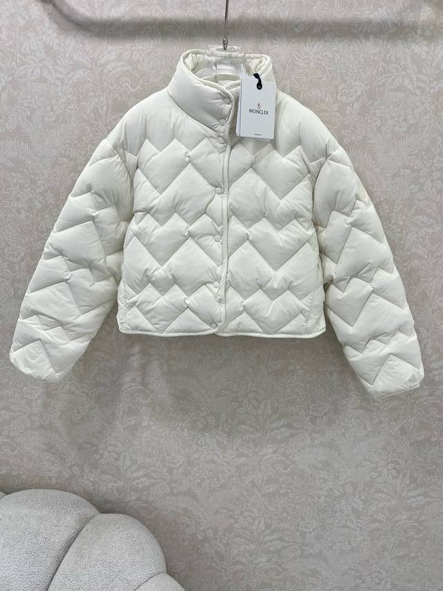 Moncl*R 25Fw Autumn/Winter New Triangular Wave Stand Collar Down Jacket, Senevee