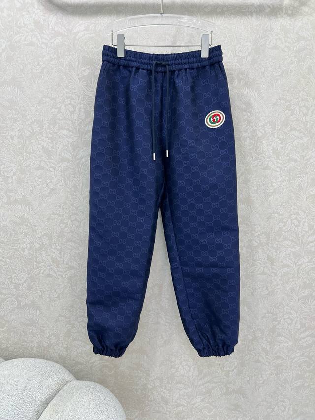 Gucc* Gucci 2025 New Double G Jacquard Elastic Waist Jogger Pants, High-End Jacq Gucc* Gucci 2025 New Double G Jacquard Elastic Waist Jogger Pants, High-End Jacq
