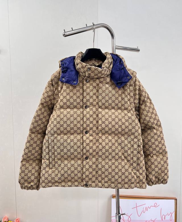 Gucci 25Fw Autumn/Winter New Monogram Down Jacket with Detachable Sleeves | Excl Gucci 25Fw Autumn/Winter New Monogram Down Jacket with Detachable Sleeves | Excl