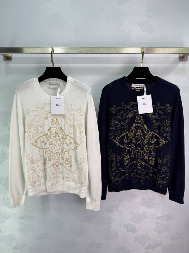 Dio* 25 Classic Five-Pointed Star Embroidered Sweater! Superb quality! The star