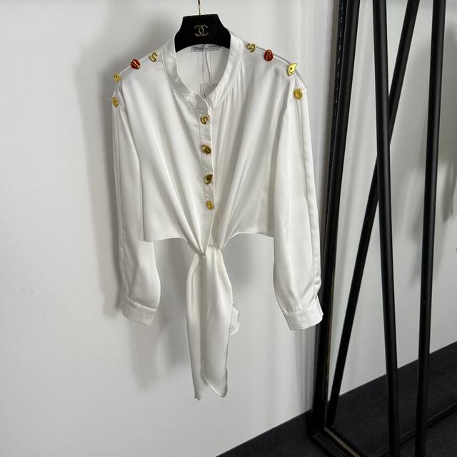 Style No. 20255386 Schiaparelli* New High-End Custom Irregular Gold Button Knot