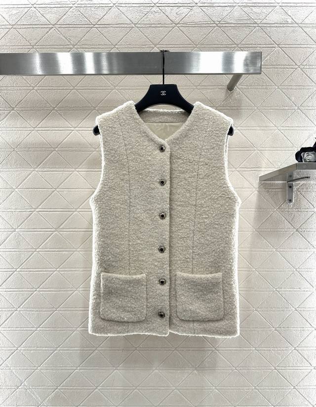Chanel 2025 New Arrival Fleece Vest 25Coco Ski Series # Custom Yb wool fleece ma