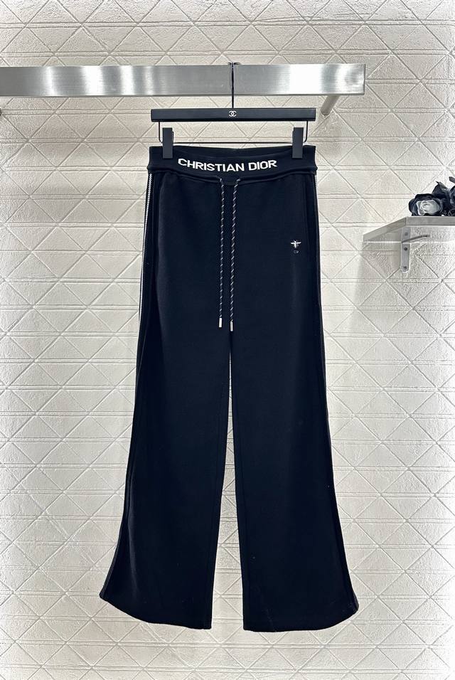 Dio*2025 New Arrival High-Waisted Drawstring Wide-Leg Pants Custom Yb Imported r