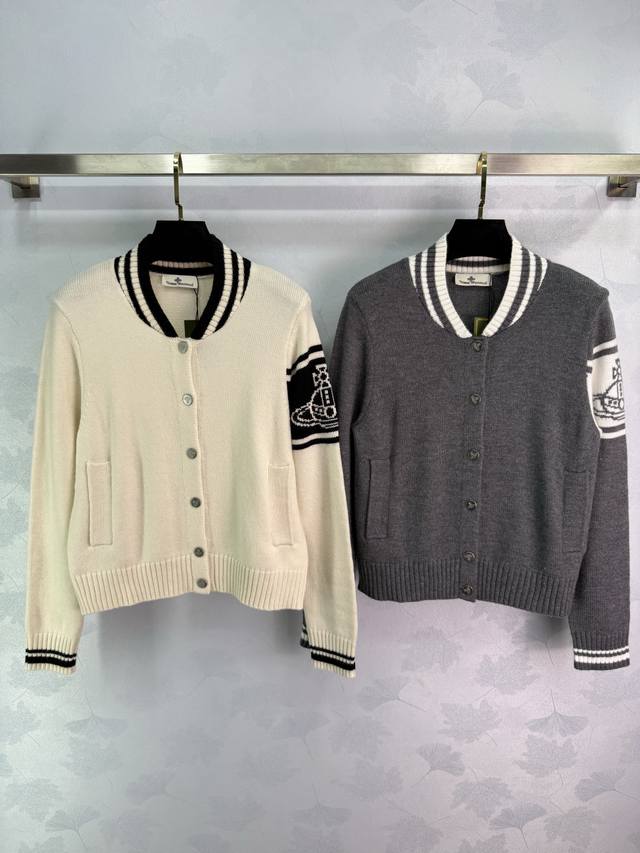 Westpac * 2025 Autumn/Winter New Saturn Crew Neck Long Sleeve Cardigan! Made wit