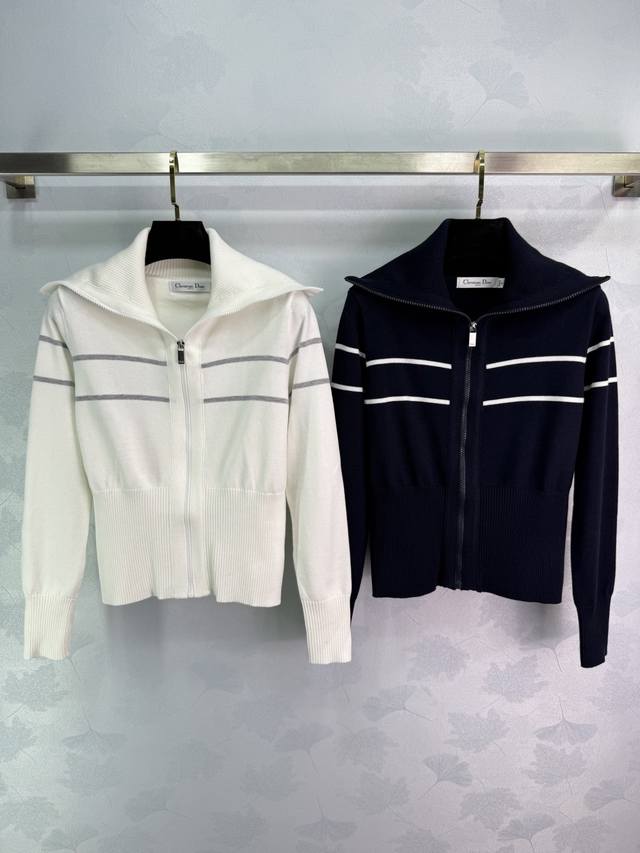 Dio* Hot Selling Item Returns! New Slim Waist Design! Premium Navy Collar Zipper