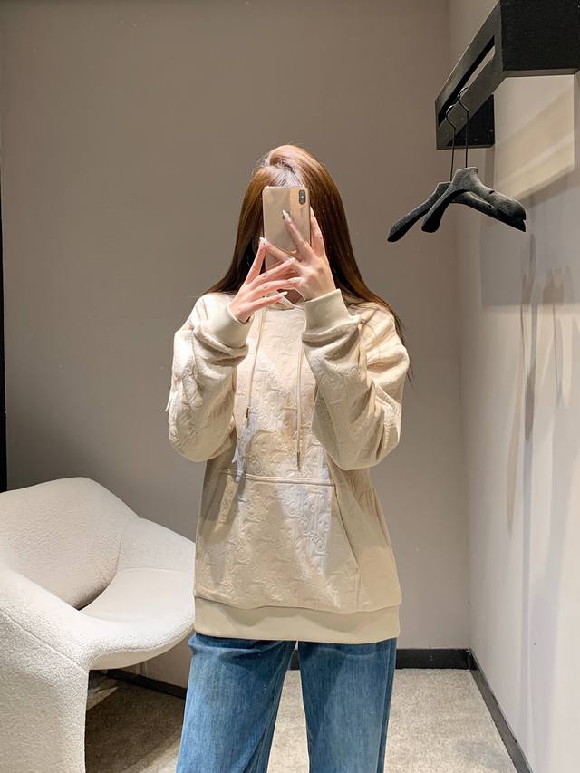 Dio* 25Fw Autumn/Winter New Letter Jacquard Hooded Sweatshirt | Exclusive High-Q