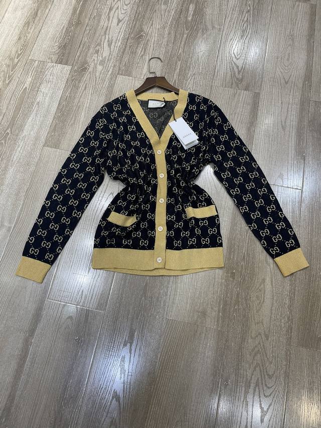 New Arrival, Gold Trim Cardigan S/M/L Ddd