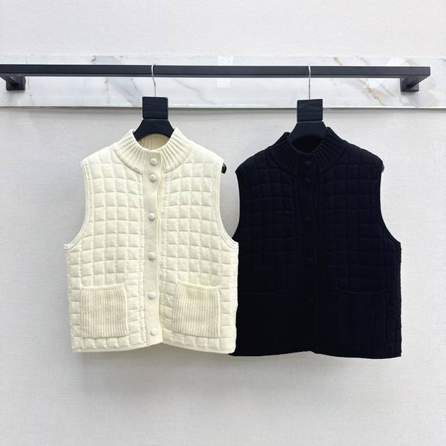 Long-term style outfit Bc 25Ss Autumn/Winter Newest Stand Collar Knitted Vest H-