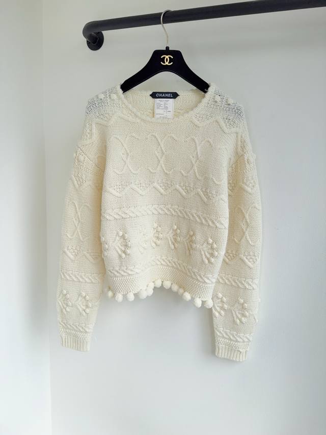 Top-quality cashmere Chane*25 vintage new style, 16-gauge fine splicing 3D croch