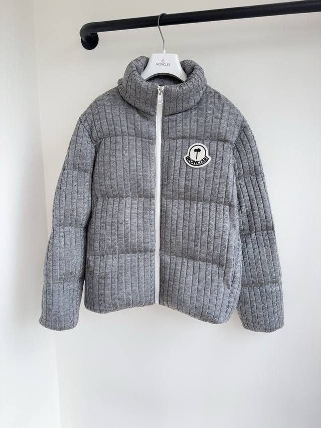 Top-grade goose down Moncl25 Autumn/Winter Ski Series New Jacquard Knit Solid Co