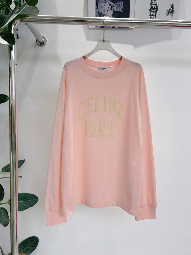Exclusive first release, original quality Celi*E 25 new suede letter print crew