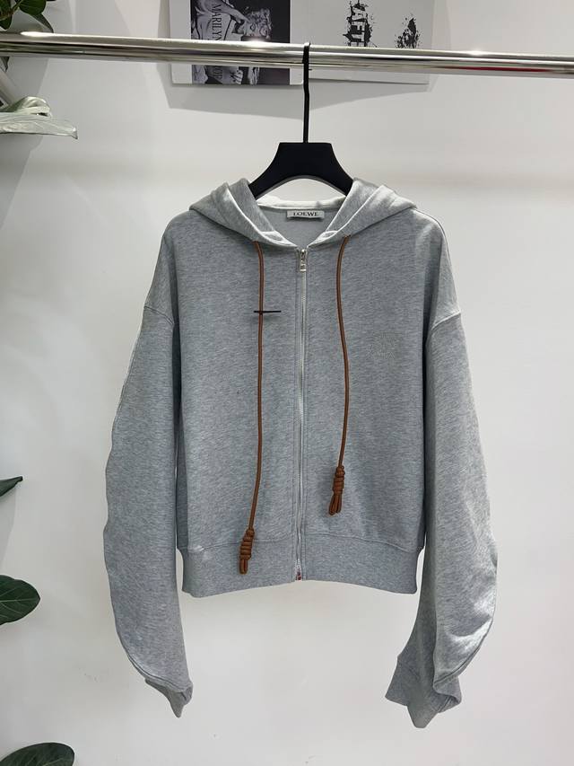 Exclusive First Release: Original Quality Loe*E25 New Embroidered Logo Zip-Up Ho