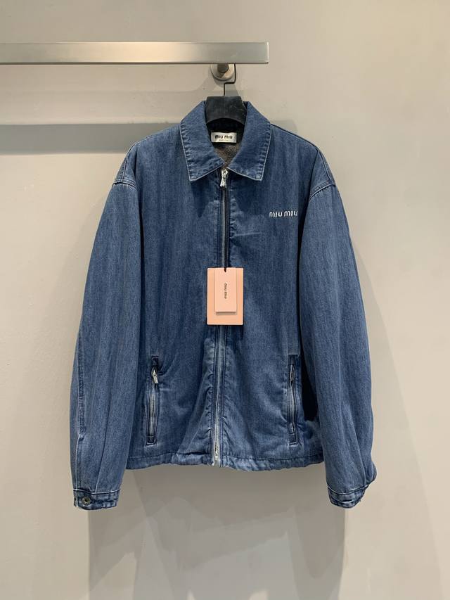 New Arrival! Piupi 2025 Autumn/Winter Retro Preppy Style Denim Patchwork Fleece