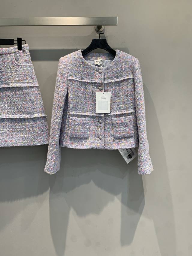 New Arrival! C&C's 2025 Fall/Winter New Arrival: Elegant Purple Tweed Coat. Made