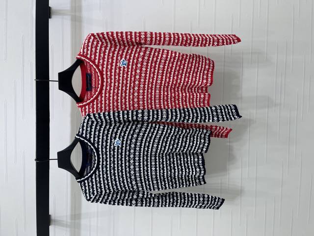 New Arrival! High-end Louis Vuitton 2025 Early Autumn Collection! Striped Crew N
