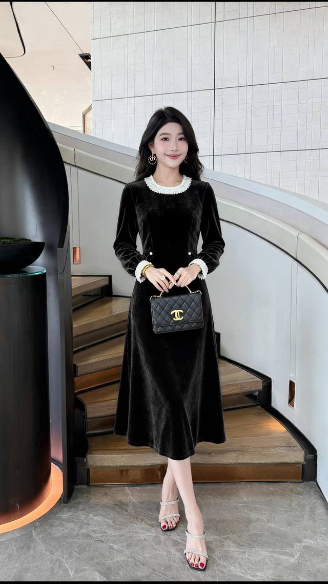 Dress, 2025 Early Autumn New Arrival, Elegant Long Sleeves, Gentle and Charming,