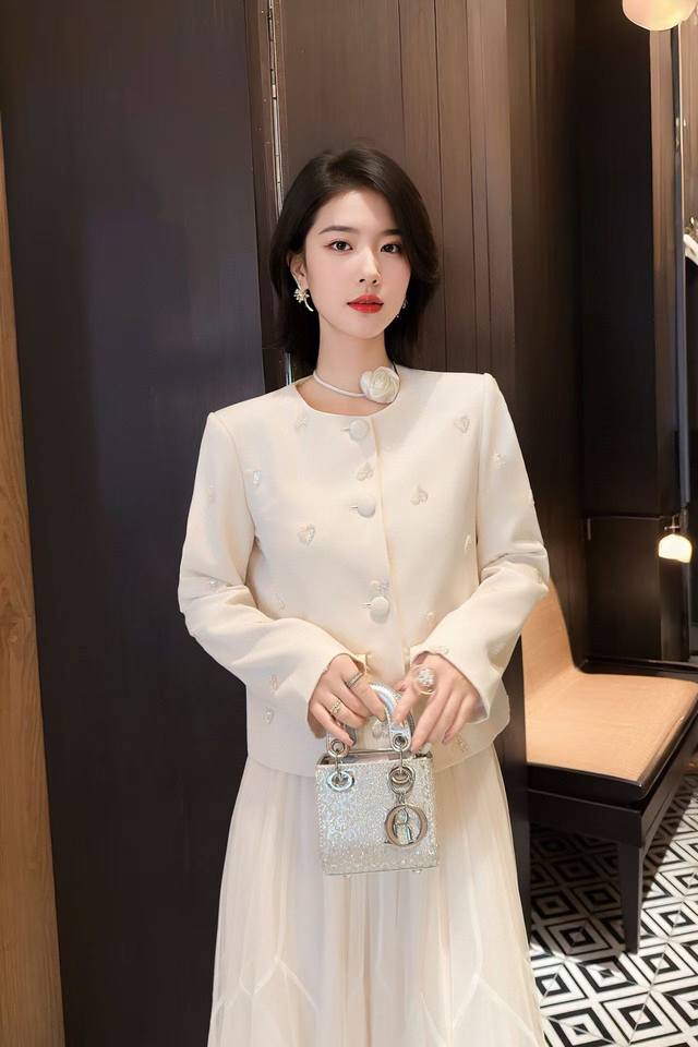 Jacket. Made with Ddd's exclusive custom-designed twill texture and delicate bea