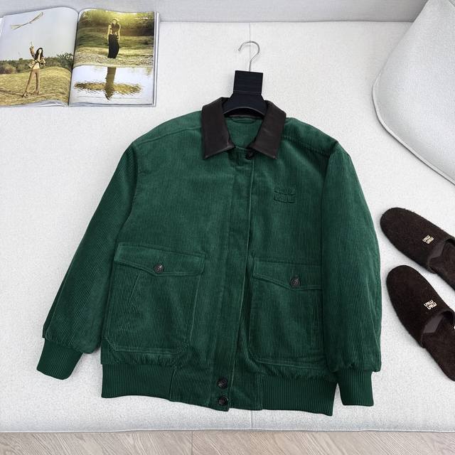 Miu 25Ss Autumn/Winter Newest Miu Style Girlish Fashionable Outfit Color Block L