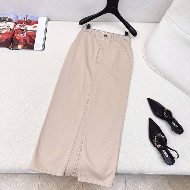 High-IQ Outfit Bc 25Ss Early Autumn Newest Distressed Pink Washed Denim Long Ski