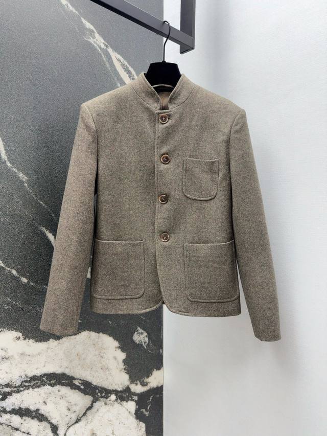 Lp20Ss Autumn/Winter New Arrival Minimalist High-Sophistication Stand Collar Jac