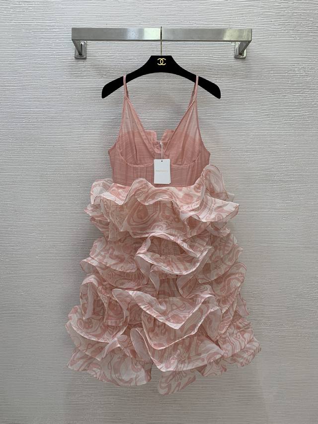 Zimmerma*N, an Australian brand, high-end custom-made layered ruffled cake dress