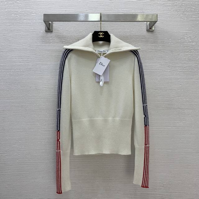 Dio* New High-End Custom 100% Cashmere Yarn Fabric, D Brand Skiwear Striped Colo