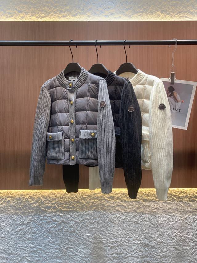 Celine 2025 Autumn/Winter New Arrival: 90% Down-Filled Knitted Jacket. Filled wi