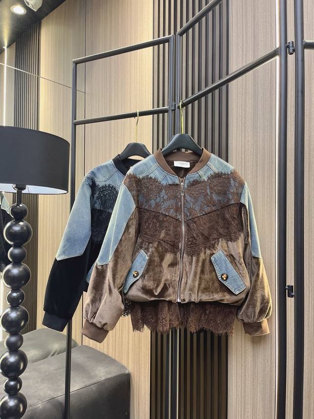 Isabel's New Fashion Trend! A stunning new denim jacket with lace trim and a mon