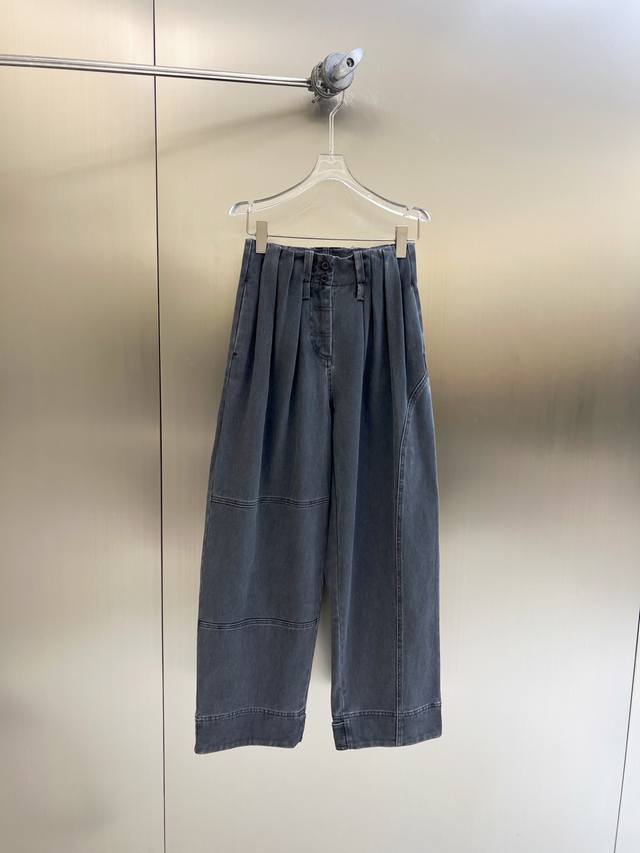 New Arrival 2025 Autumn/Winter New Washed Pleated Asymmetrical Patchwork Cargo P