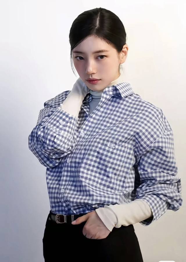 Celine Suzy's plaid shirt. Suzy finally had time to wear this shirt! Made of 100