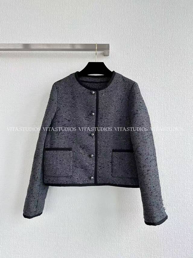 New Arrival Pre-sale Pearl Button Jacket Made of wool, cotton and other blended