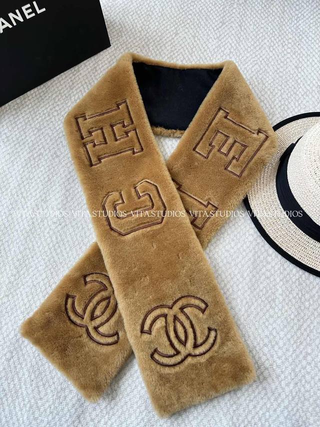 Hot Selling Item, In Stock, Letter Embroidered Scarf, Australian Wool, Colors: B