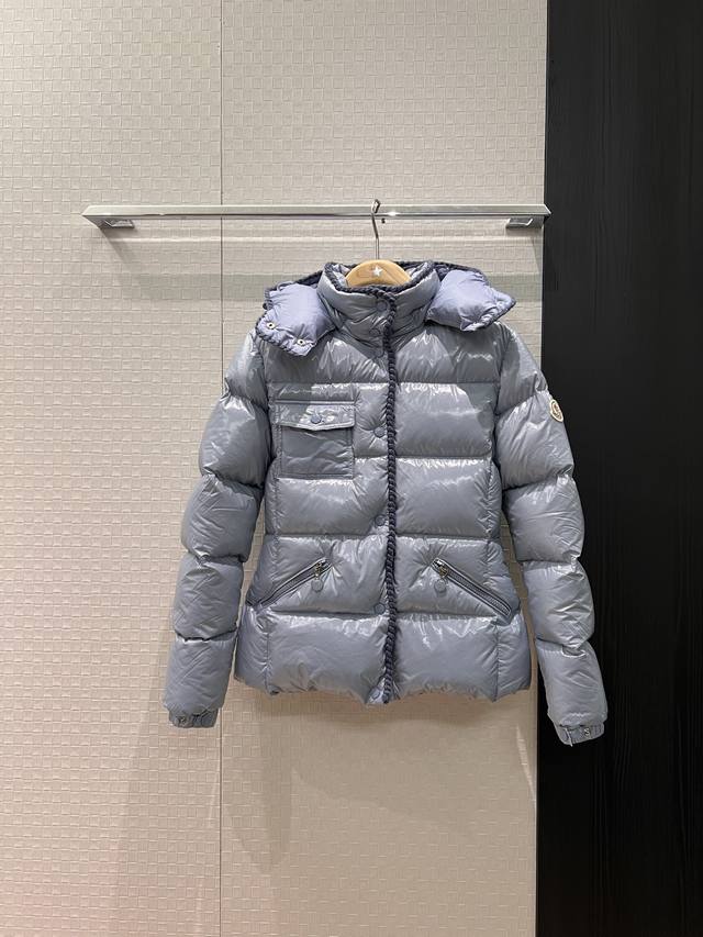 New Heavy Embroidery Knitted Lace Hooded Down Jacket Coat, Detachable Hood, Clas