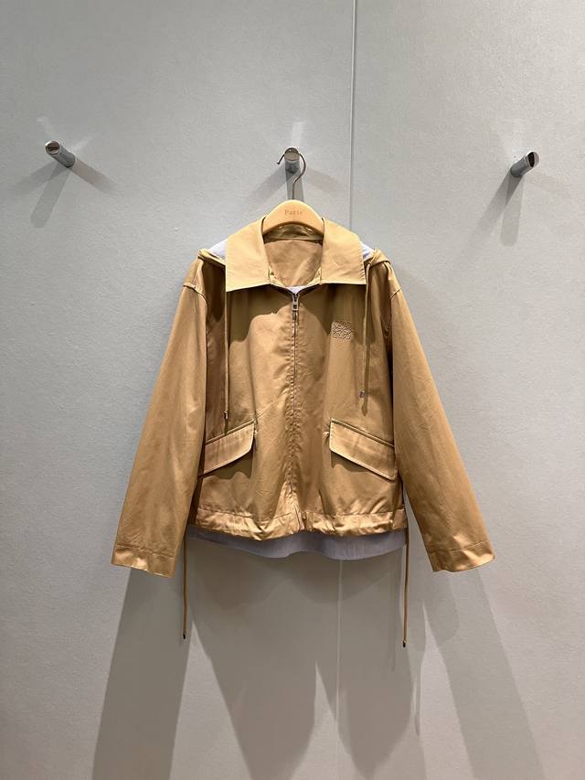 New Arrival Recommendation: Hooded Striped Loose-fitting Trench Coat with Detach