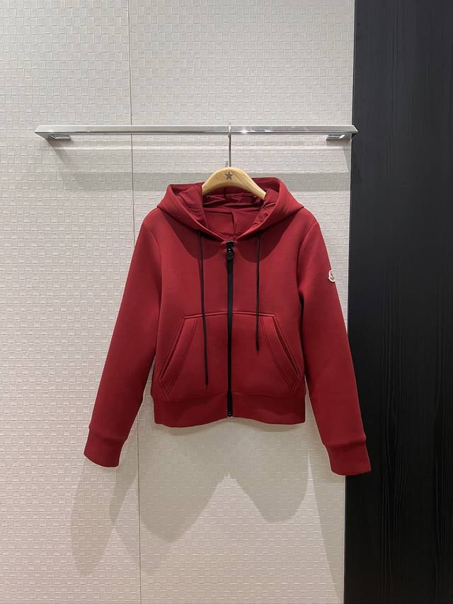 New style Moncler classic sleeve patch hooded sweatshirt jacket, air cotton, cas