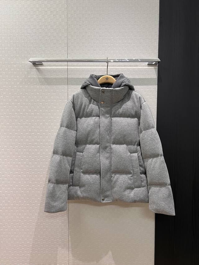 New Lp Cable Knit Hooded Stand Collar Wool Loose Down Jacket/Puff Coat with Deta