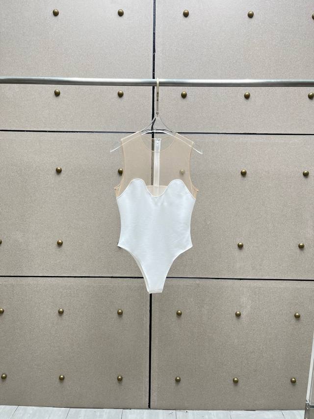 David Mesh Patchwork Bodysuit! Available in two colors: S, M, L, D.D.