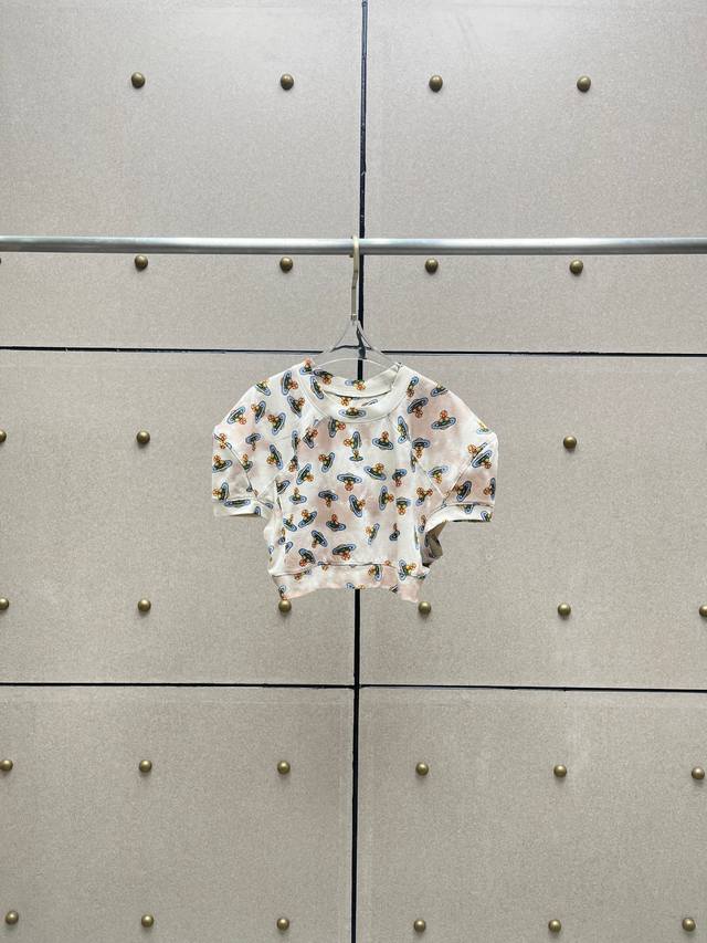 Vivi Printed Embroidered Short-Sleeve T-Shirt! Cotton Sml Ddd