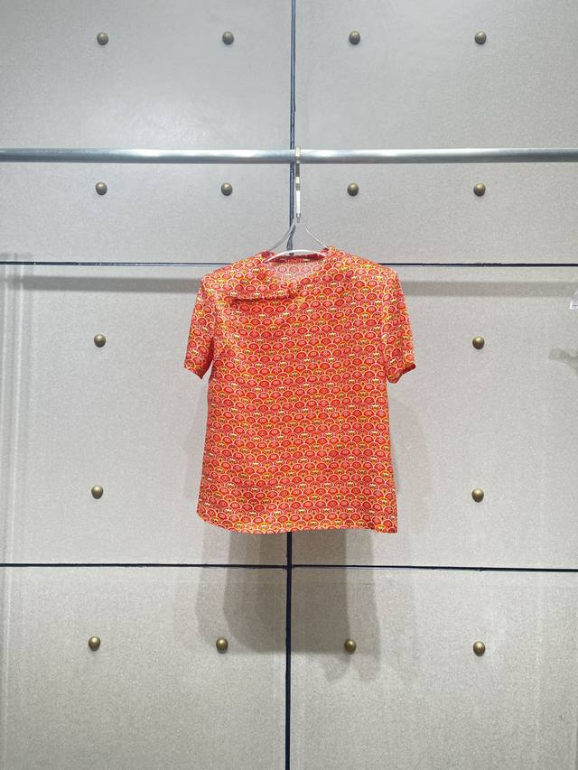 Silk Short-Sleeve Top! Mulberry Silk Sizes (Sizes) (Dip)